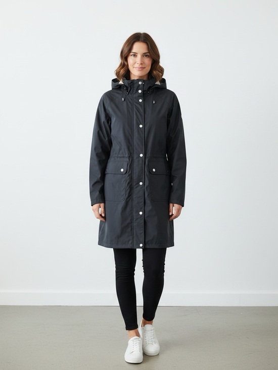 Patagonia Jackets & Blazers - Patagonia Black Hooded Rain  Coat Women Size S